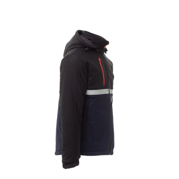 Jacheta softshell de iarna barbati din 78% Nylon + 22% Elastan, 330 g/m2