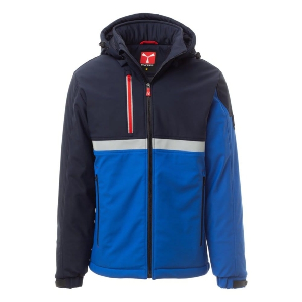 Jacheta softshell de iarna barbati din 78% Nylon + 22% Elastan, 330 g/m2