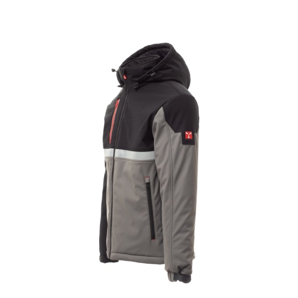 Jacheta softshell de iarna barbati din 78% Nylon + 22% Elastan, 330 g/m2