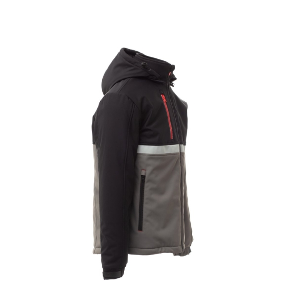 Jacheta softshell de iarna barbati din 78% Nylon + 22% Elastan, 330 g/m2