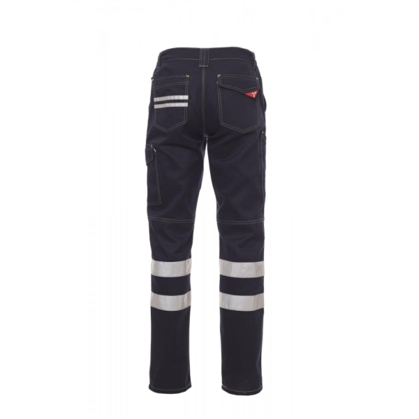 Pantaloni talie Payper Worker Reflex Unisex 100% Bumbac Sanfor Twill Toate anotimpurile 260 g/m2