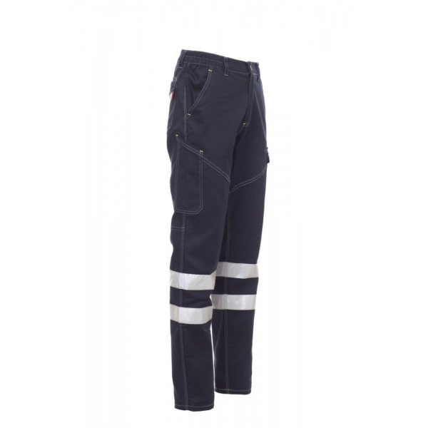 Pantaloni talie Payper Worker Reflex Unisex 100% Bumbac Sanfor Twill Toate anotimpurile 260 g/m2