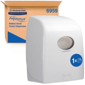 Dispenser din plastic alb pentru prosoape de hartie, Aquarius 6959