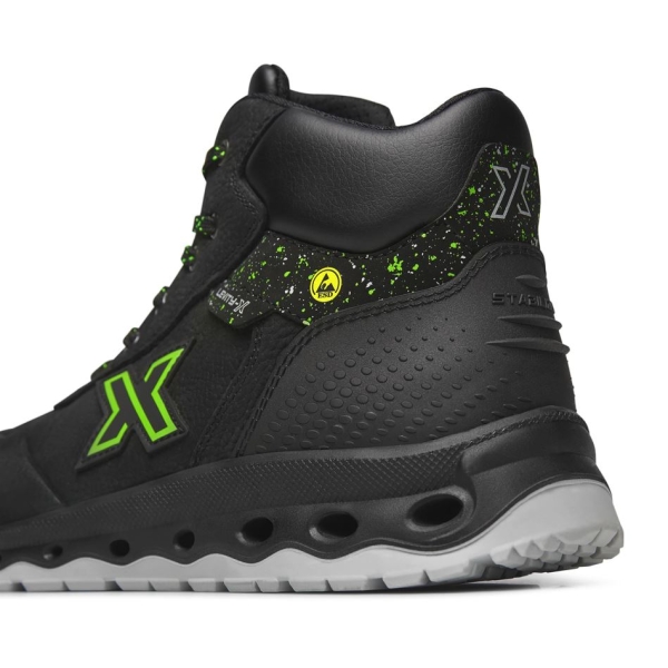 Bocanci Exena Mars S3 ESD SRC - material rezistent la abraziune, Energy, PU 2D, Tip burduf - dublata cu material spongios