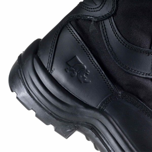 Bocanci paza pentru agenti de securitate Sirin Burebista 02 FO WR SRC, membrana impermeabila, PU 2D, tip burduf dublata cu material spongios, insiretare prin perforatii consolidate cu capse metalice