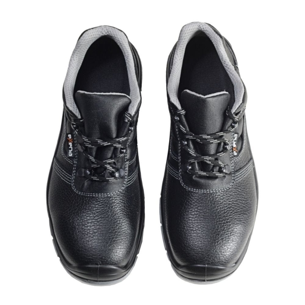 Pantofi Exena Como S3 SRC C-dry PU 2D curezistent la abraziune, asigură aerisirea piciorului, cu limbă tip burduf dublată cu material spongios.