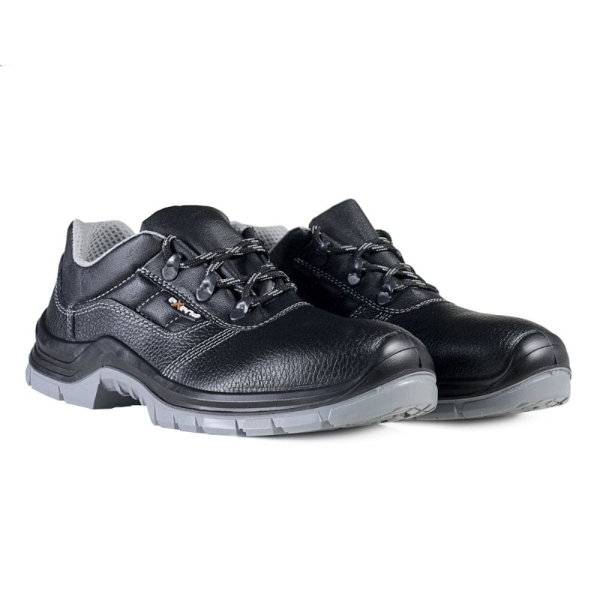 Pantofi Exena Como S3 SRC C-dry PU 2D curezistent la abraziune, asigură aerisirea piciorului, cu limbă tip burduf dublată cu material spongios.