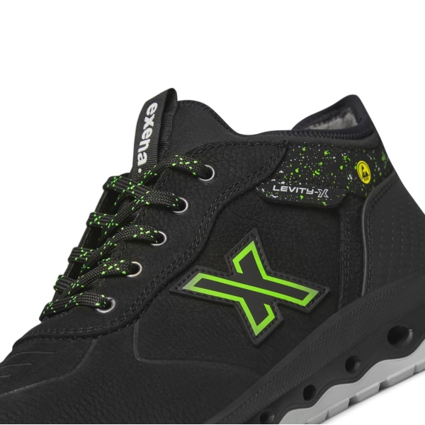 Pantofi Exena Mercury S3 ESD SRC - rezistent la abraziune Energy PU 2D Insiretare prin perforatii consolidate cu capse metalice