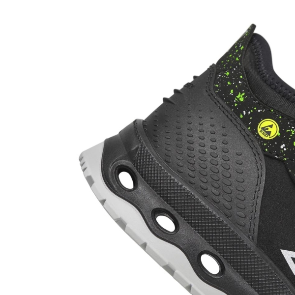 Pantofi Exena Moon S3 ESD SRC - rezistent la abraziune, Energy, PU 2D, Insiretare prin perforatii consolidate cu capse metalice