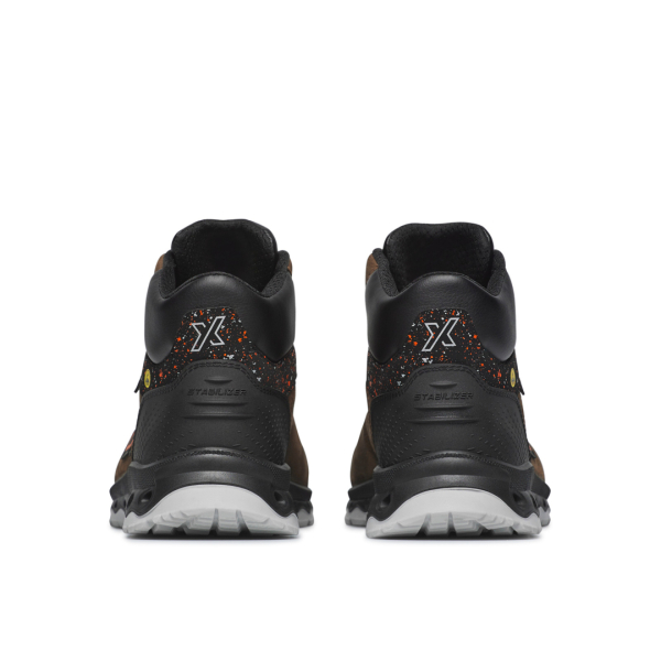 Bocanci Exena Uranus S3 ESD SRC din material rezistent la abraziune cu tehnologie Energy PU 2D și limbă tip burduf dublată cu material spongios.