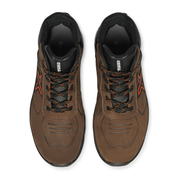 Bocanci Exena Uranus S3 ESD SRC din material rezistent la abraziune cu tehnologie Energy PU 2D și limbă tip burduf dublată cu material spongios.