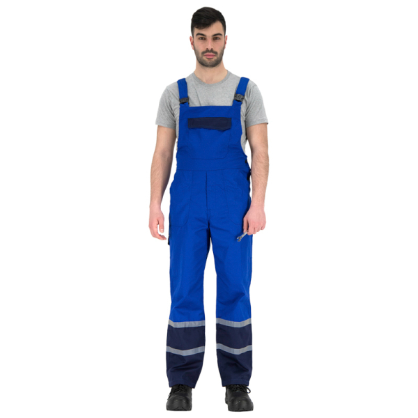 Pantaloni cu pieptar Char 65% polyester+35% bumbac 240 g/m2 Rhino Safety