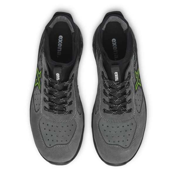 Pantofi Exena Neptune S1P ESD SRC, rezistent la abraziune, Energy PU 2D, Închidere, Insiretare prin perforatii consolidate cu capse metalice