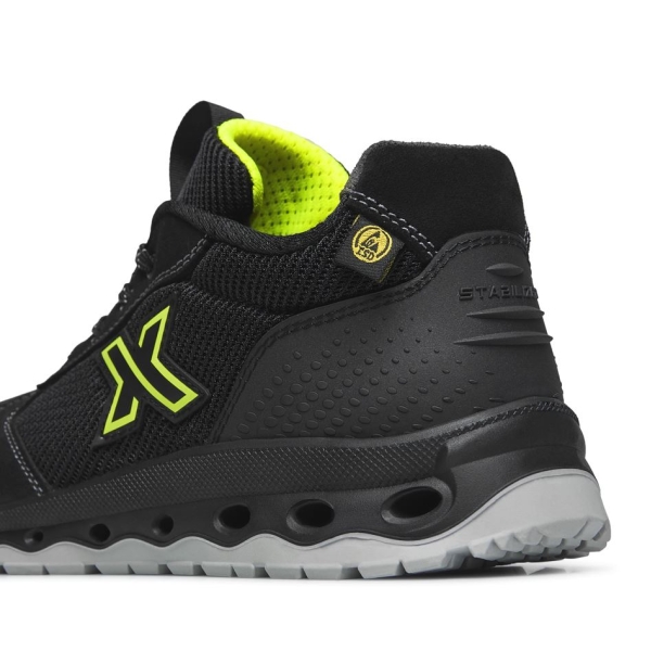 Pantofi Exena Stardust S1P ESD SRC rezistent la abraziune PU 2D Insiretare prin perforatii consolidate cu capse metalice Da