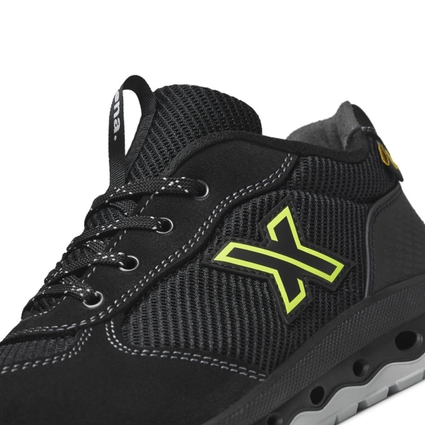 Pantofi Exena Stardust S1P ESD SRC rezistent la abraziune PU 2D Insiretare prin perforatii consolidate cu capse metalice Da