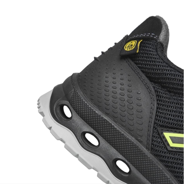 Pantofi Exena Stardust S1P ESD SRC rezistent la abraziune PU 2D Insiretare prin perforatii consolidate cu capse metalice Da