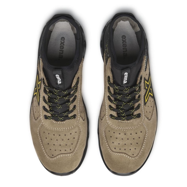 Pantofi Exena Sun S1P ESD SRC rezistent la abraziune Energy PU 2D Insiretare prin perforatii consolidate cu capse metalice