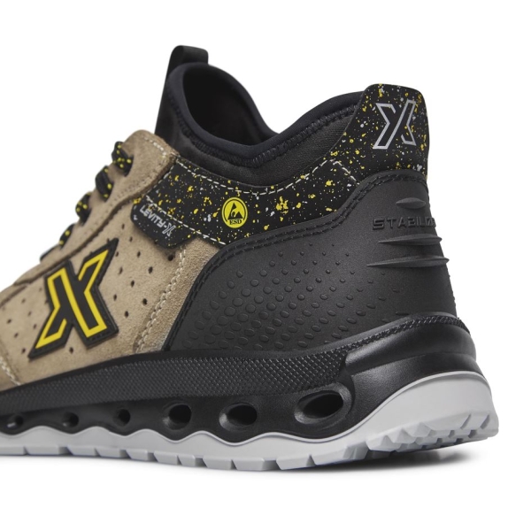 Pantofi Exena Sun S1P ESD SRC rezistent la abraziune Energy PU 2D Insiretare prin perforatii consolidate cu capse metalice