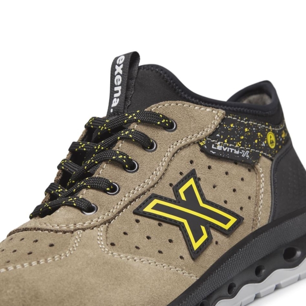 Pantofi Exena Sun S1P ESD SRC rezistent la abraziune Energy PU 2D Insiretare prin perforatii consolidate cu capse metalice