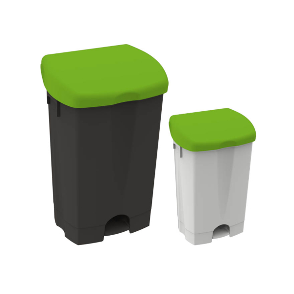 Cos de gunoi cu pedala, 25 litri, IPC BINNY Black-Is-Green