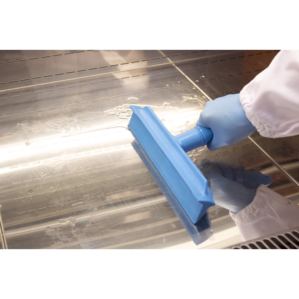 Racleta de apa cu maner scurt, 30 cm, IGEAX 1059, rosie, rezistenta la 121°C, pentru suprafete mici, pentru industria alimentara, certificata HACCP