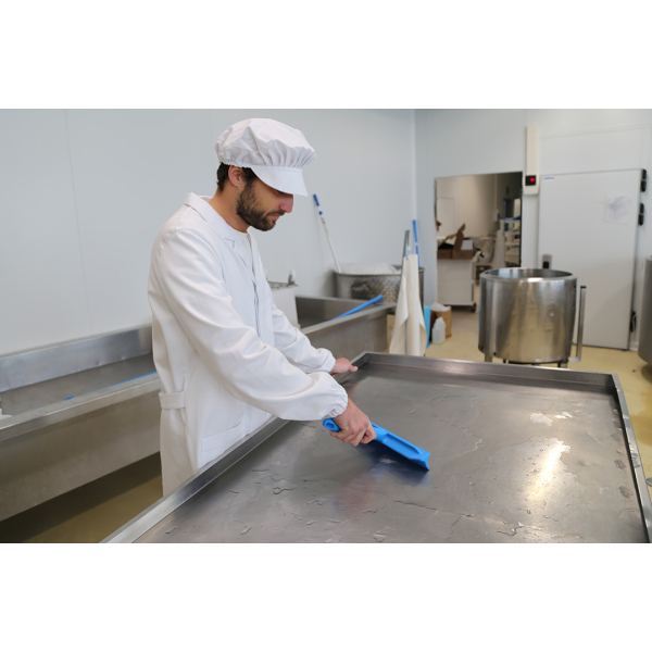 Racleta de apa cu maner scurt, 30 cm, IGEAX 1059, rosie, rezistenta la 121°C, pentru suprafete mici, pentru industria alimentara, certificata HACCP