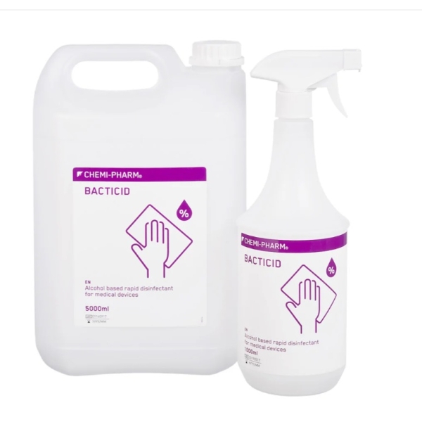 Chemi-Pharm Bacticid AF – Dezinfectant de suprafețe gata de utilizare, 1L spray