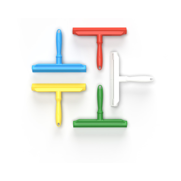 Racleta de apa cu maner scurt, 30 cm, IGEAX 1059, rosie, rezistenta la 121°C, pentru suprafete mici, pentru industria alimentara, certificata HACCP