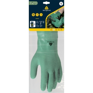 Mănușă impermeabilă cu fixare - Latex texturat aderent - Lungime :  300   mm , culori: Verde