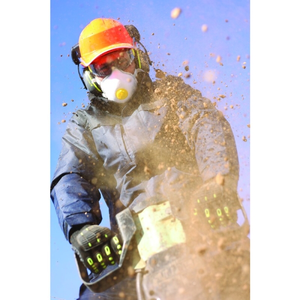 Semimască de unică folosință - Material sintetic nețesut - Cutie de 5, culoare Alb