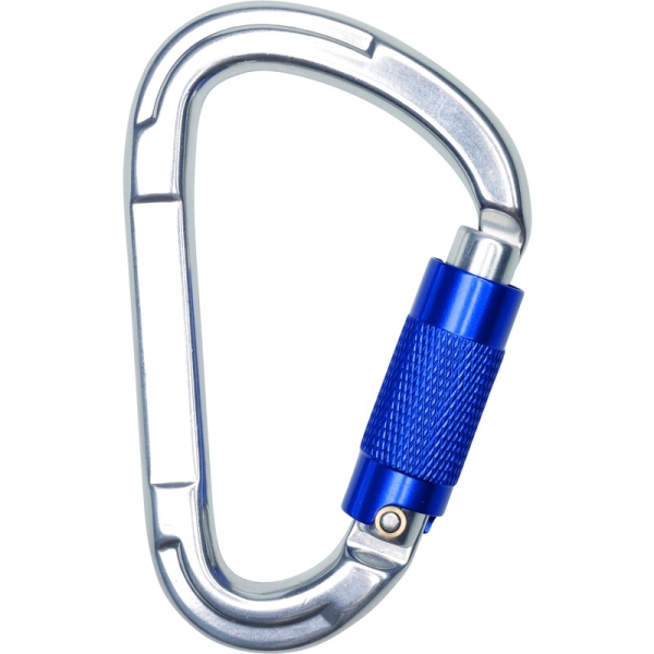 Carabinieră cu autoblocare - Aluminiu - Deschidere:  23   mm  - Pungă de 2, culoare Metalic