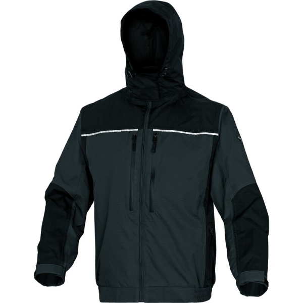 Jachetă impermeabilă -  Pânză - 100% poliamidă - Acoperire poliuretanică | Căptuşeală: Tafta - 100% poliester, culori: Gri-Negru