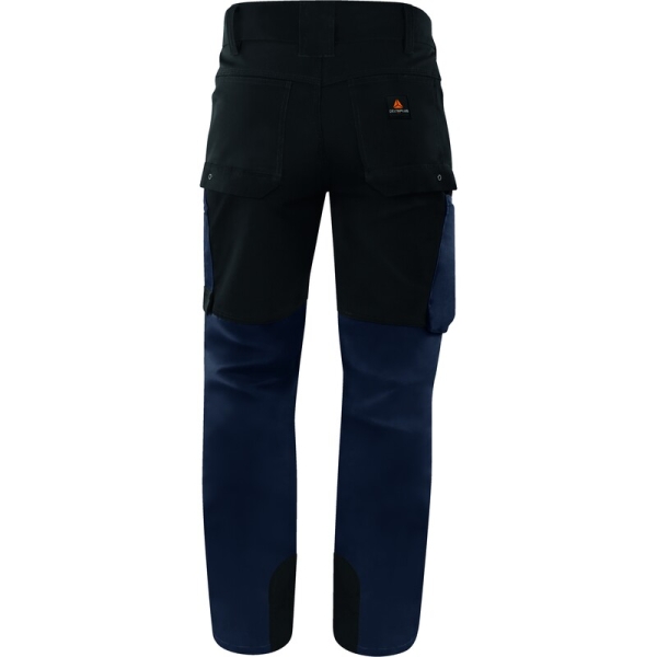 Pantaloni de lucru -  Pânză - 60% bumbac 40% poliester 95% poliamidă 5% elastan 100% poliamidă, culori: Gri-Negru, Bleumarin-Negru
