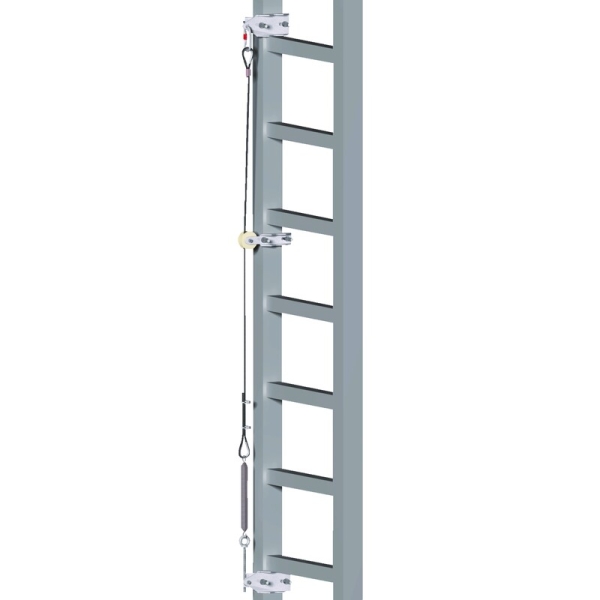 Fixare sus, jos și sistem de tensionare - Oțel inoxidabil, culoare Metalic