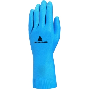 Mănușă impermeabilă fără fixare, cu material polar - Latex texturat aderent - Lungime :  320   mm , culori: Albastru