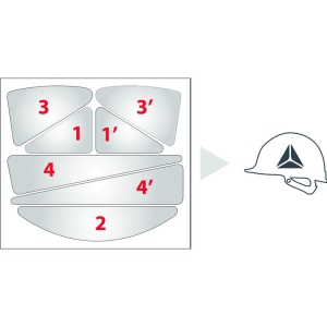 Bandă reflectorizantă, culoare Gri metal