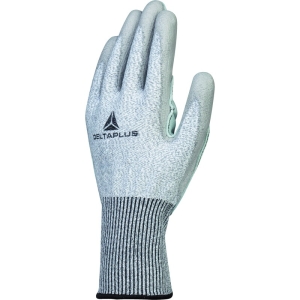 Mănușă tricotată cu strat protector - DELTAnocut+ - PU - Calibru : 13, culori: Gri