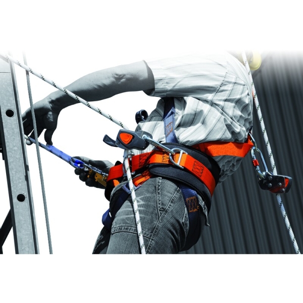 Coardă împletită - Oțel, Oțel inoxidabil, Poliester, Polietilenă, culoare Gri-Portocaliu