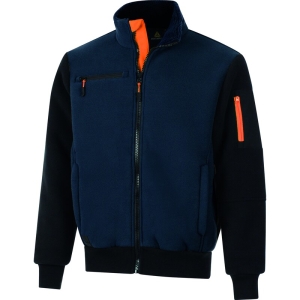 Jachetă din polar -  Fleece - 100% poliester reciclat, culori: Bleumarin-Negru, Kaki-Negru