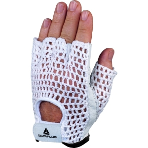 Mănușă fără degete - Capră, culori: Alb