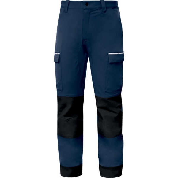 Pantaloni de lucru -  Pânză - 92% poliamidă reciclată 8% elastan | Ripstop - 94% poliester reciclat 6% elastan, culori: Bleumarin, Negru
