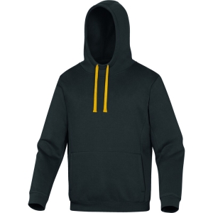 Hanorac cu glugă -  Molton - 65% poliester 35% bumbac, culori: Gri-Galben, Roșu-vișiniu-Negru, Negru-Roșu