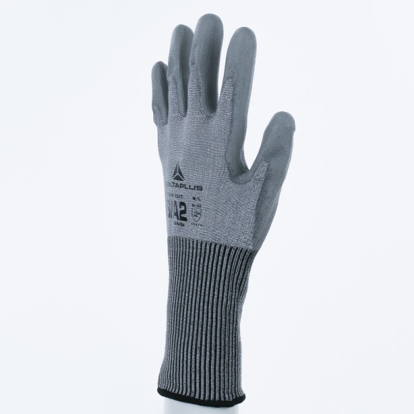 Mănușă tricotată cu strat protector - SOFTnocut - PU - Calibru : 13, culori: Gri