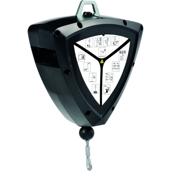 Tambur cablu - ABS, Oțel galvanizat, culoare Negru