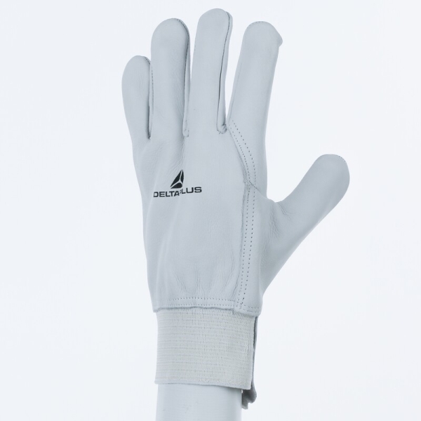 Mănușă preformată palmă piele/dos piele - Bovină, culori: Natural