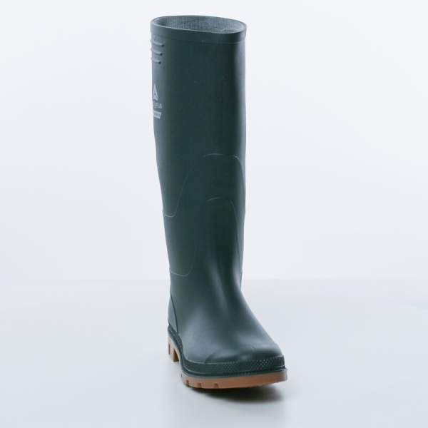 Cizme Groundhc Ob   - PVC - Branț : PVC Verde-Bej