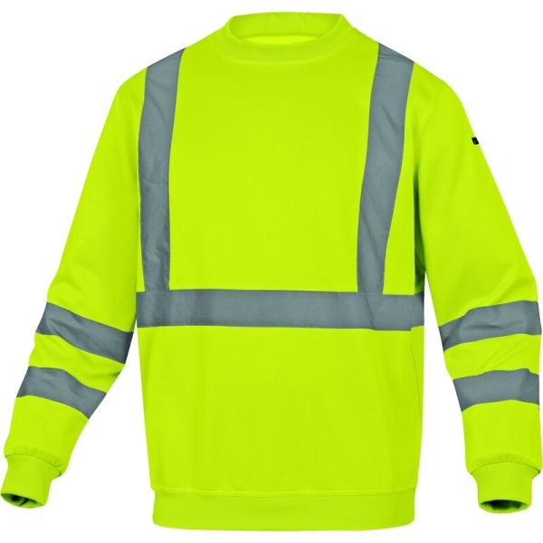 Hanorac de înaltă vizibilitate -  Molton - 75% poliester 25% bumbac - 280 g/m², culori: Galben fluorescent, Portocaliu fluorescent