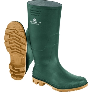 Cizme Groundhc Ob   - PVC - Branț : PVC Verde-Bej
