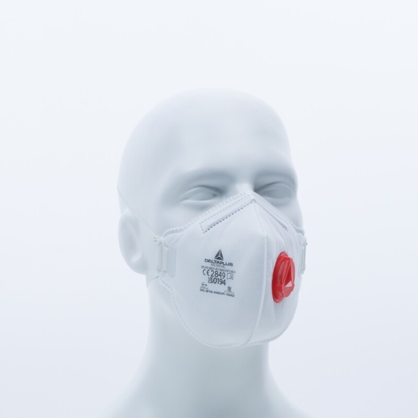 Semimască de unică folosință - Material sintetic nețesut - Cutie de 10, culoare Alb