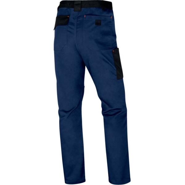 Pantaloni de lucru -  Twill - 63% poliester 34% bumbac 3% elastan, culori: Gri-Portocaliu, Gri închis-Portocaliu, Gri închis-Roșu, Bleumarin-Portocaliu
